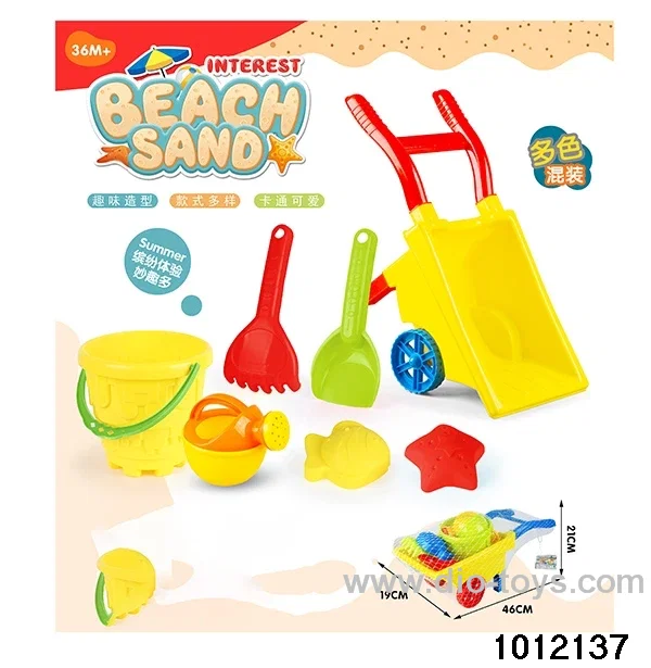 7pcs beach toys car in net bag