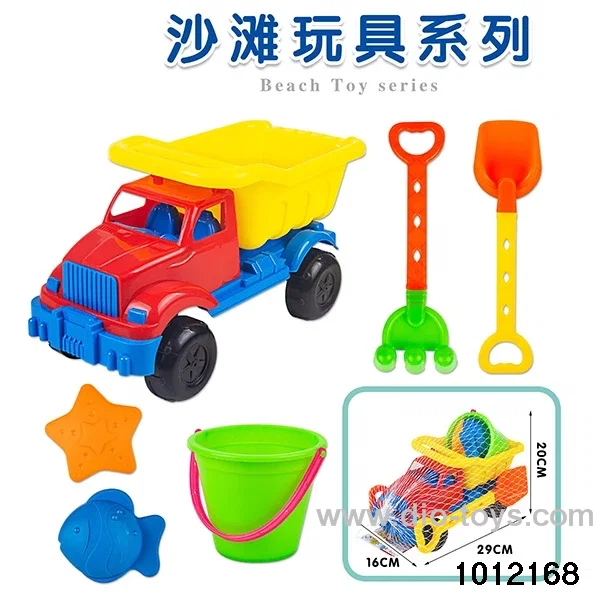 6pcs beach toys car in net bag