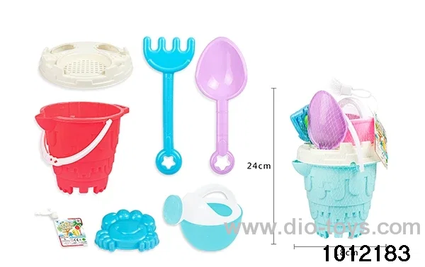 Beach toys in net bag