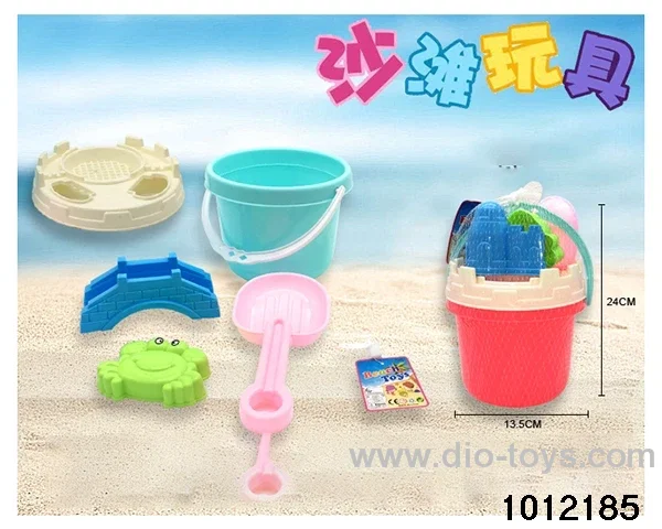 Macarone beach toys in net bag