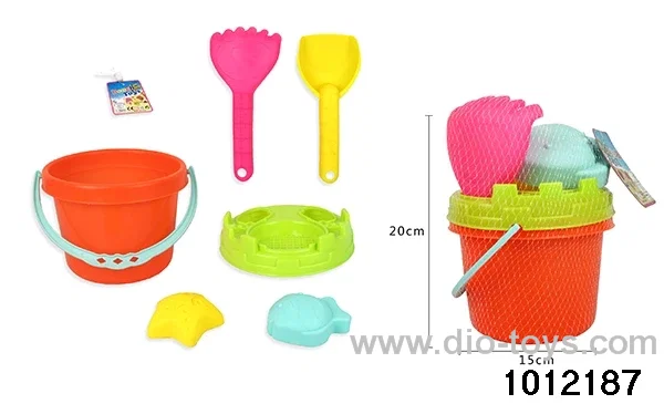 Beach toys in net bag