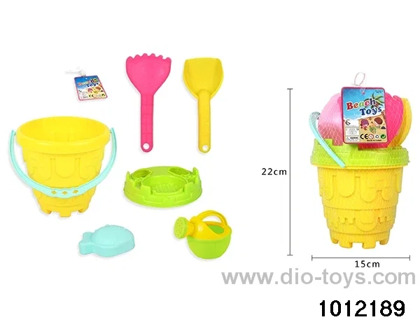 Beach toys in net bag