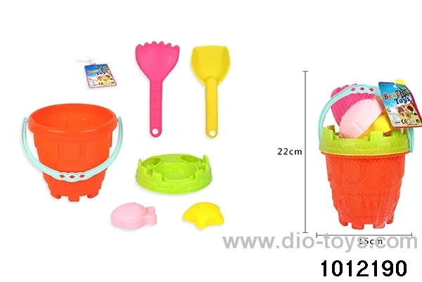 Beach toys in net bag