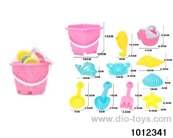 beach toys（11pcs）in Net bag