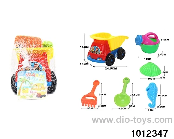 beach toys（6pcs）in Net bag