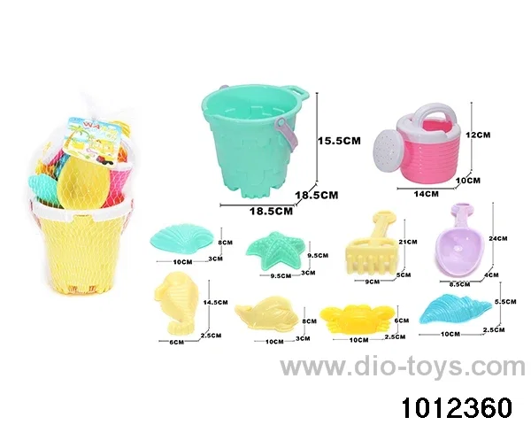 beach toys（11pcs）in Net bag