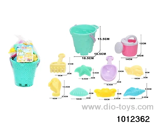 beach toys（10pcs）in Net bag