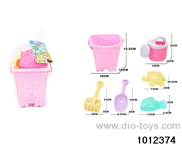 beach toys（6pcs）in Net bag