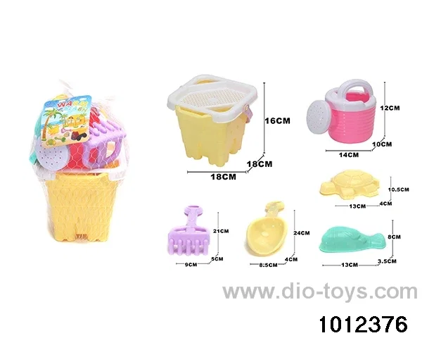 beach toys（7pcs）in Net bag