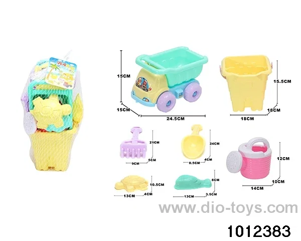 beach toys（7pcs）in Net bag
