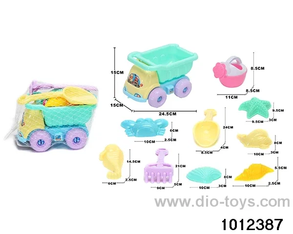 beach toys（10pcs）in Net bag