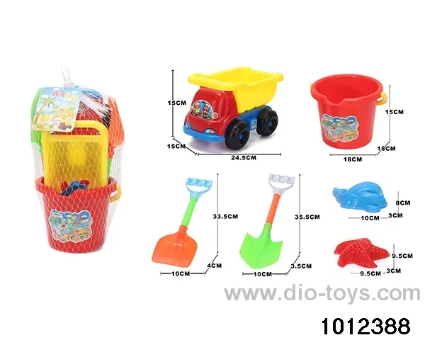 beach toys（6pcs）in Net bag