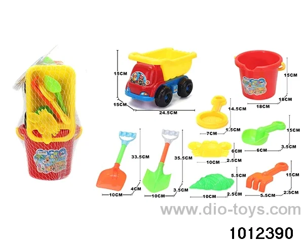 beach toys（9pcs）in Net bag