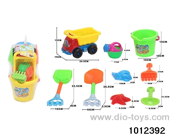 beach toys（9pcs）in Net bag