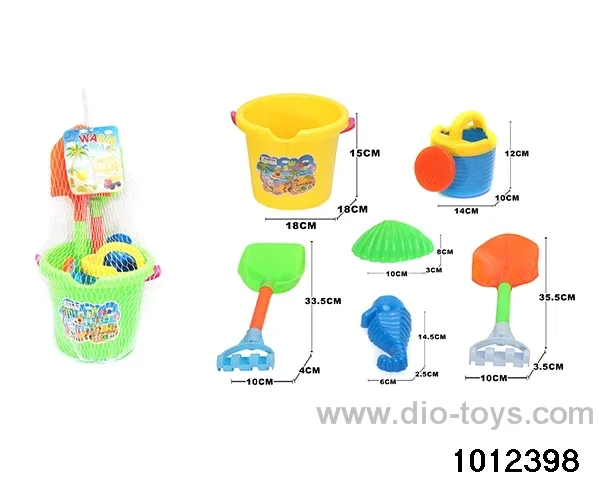 beach toys（6pcs）in Net bag