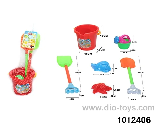beach toys（6pcs）in Net bag