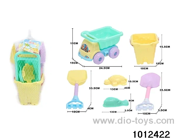 beach toys（6pcs）in Net bag