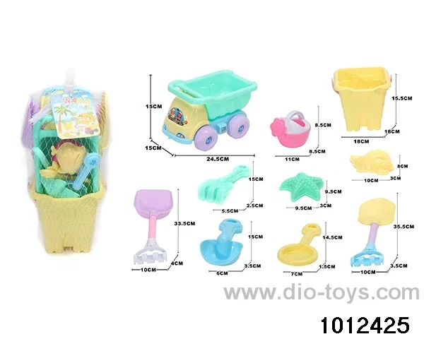 beach toys（10pcs）in Net bag