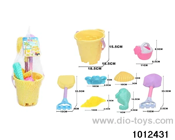 beach toys（8pcs）in Net bag