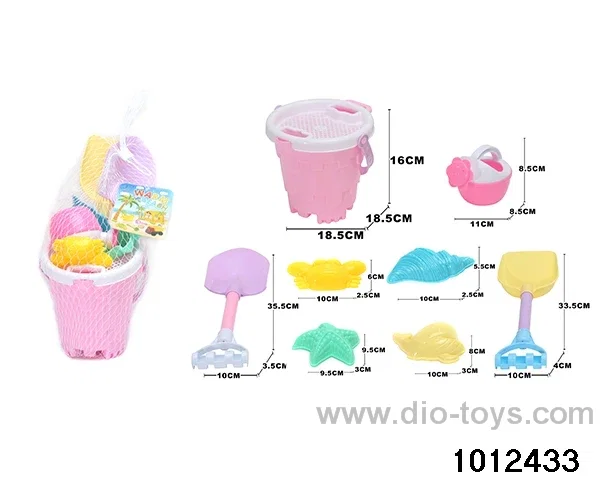 beach toys（9pcs）in Net bag