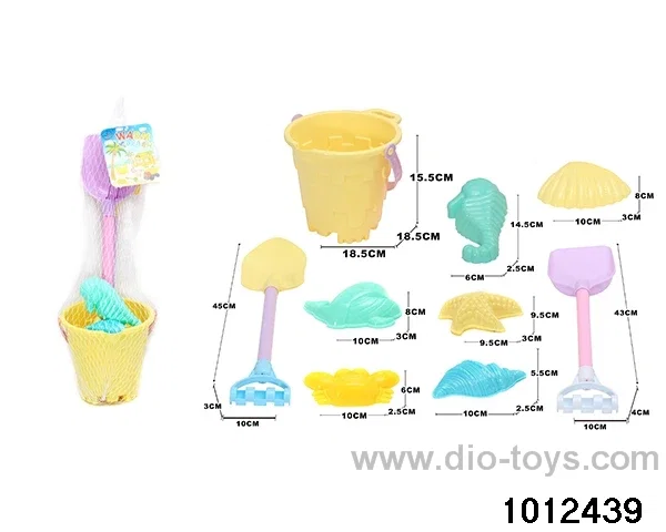 beach toys（9pcs）in Net bag
