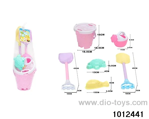 beach toys（7pcs）in Net bag
