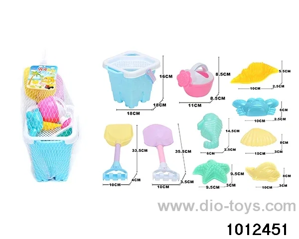 beach toys（11pcs）in Net bag