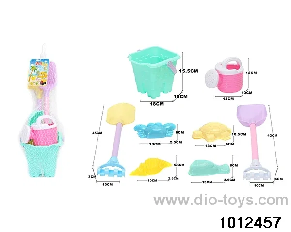 beach toys（8pcs）in Net bag