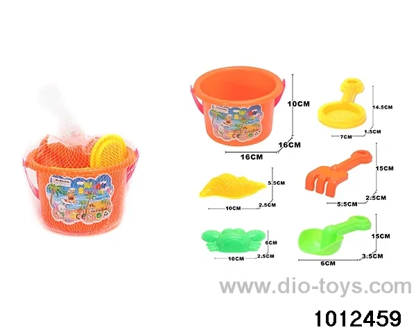 beach toys（6pcs）in Net bag