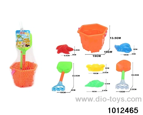beach toys（7pcs）in Net bag