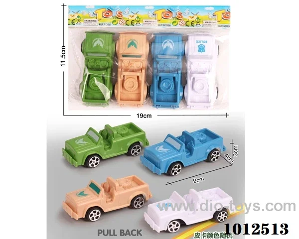 4pcs pull back jeep 4 color  mixed loading in opp bag
