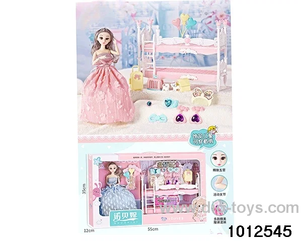Double doll toys set(Barbie)in window box