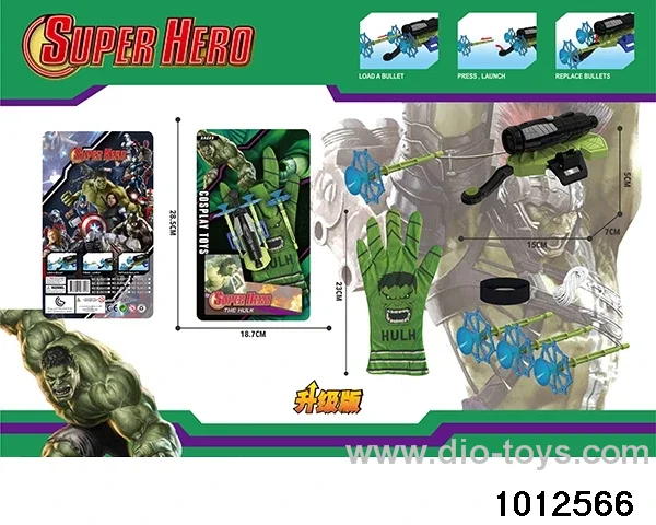 Green Giant Gloves+Wired Emitter in Blister card