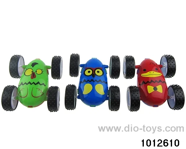Double sided inertia dump truck in opp bag