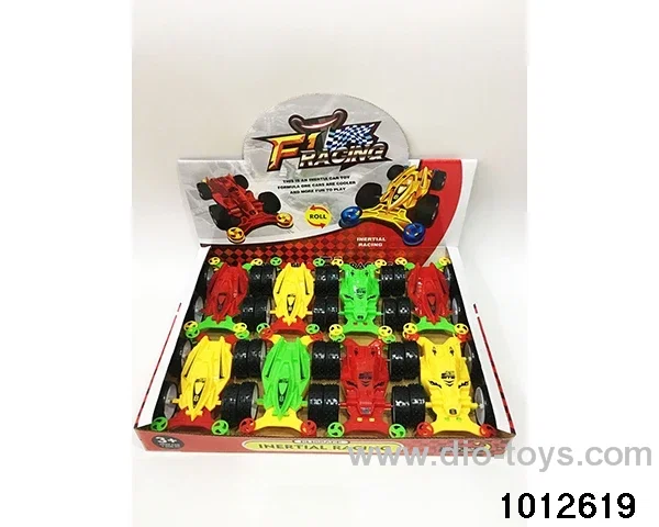 Double sided inertia dump truck in display box