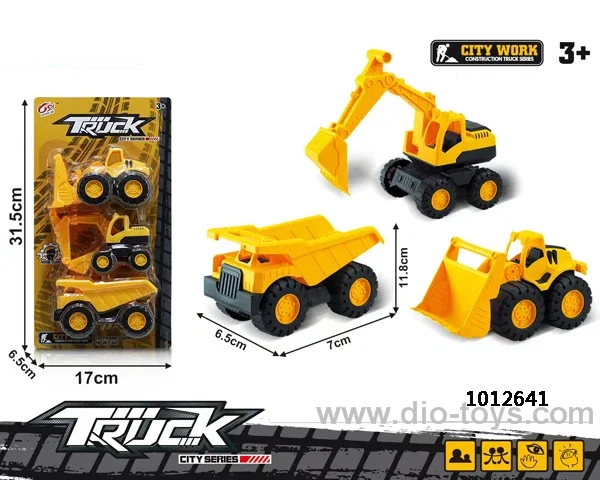free wheel car 3sets mixed loading in Blister card