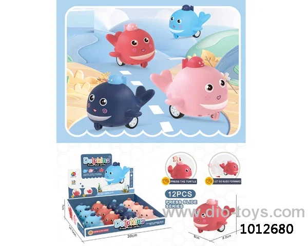 12pcs press slide series 4color mixed loading in display box