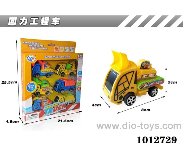 6pcs pull back car in Window box