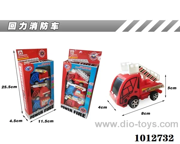 3pcs pull back car in Window box