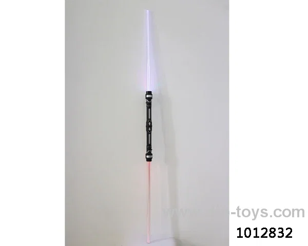 2 in 1 glowing sword with seven color light not include in opp bag