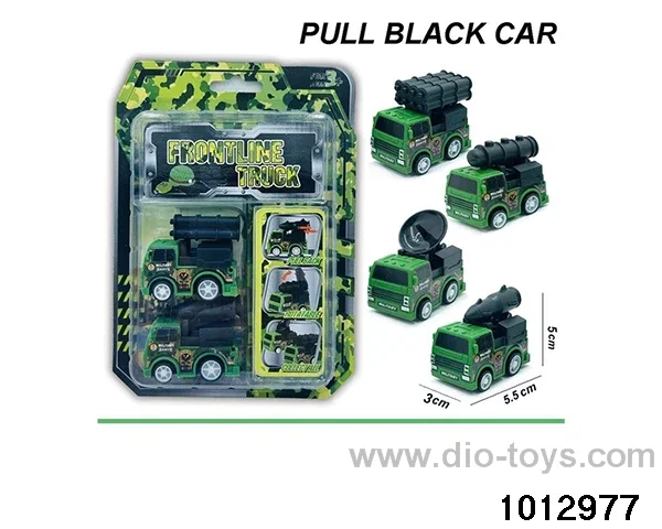 Military return vehicle in Blister card