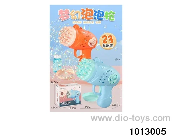 23 hole electric bubble machine, angel bubble gun in color box
