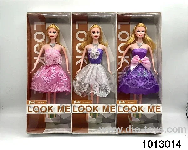 11 inch solid Barbie in window box
