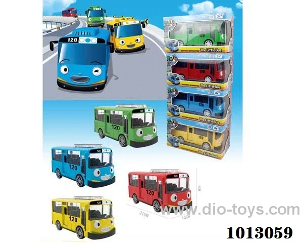 electric bus in window box