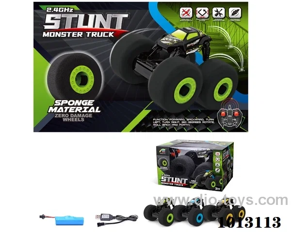 2.4G RC stunt car in window box