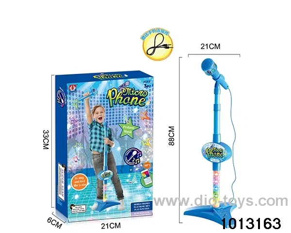 MICROPHONE WITH LIGHT IN COLOR BOX