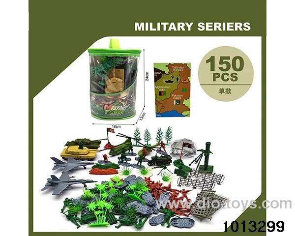 Military suit in PVC bag