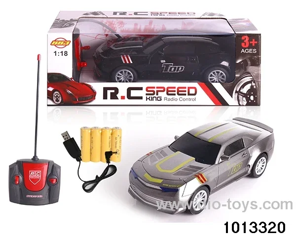 1:18 4ch 27MHz RC car with light in window box（Package electricity）