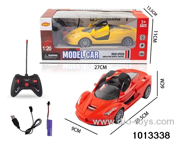 1:20 5ch 27MHz RC car with light in window box（Package electricity）