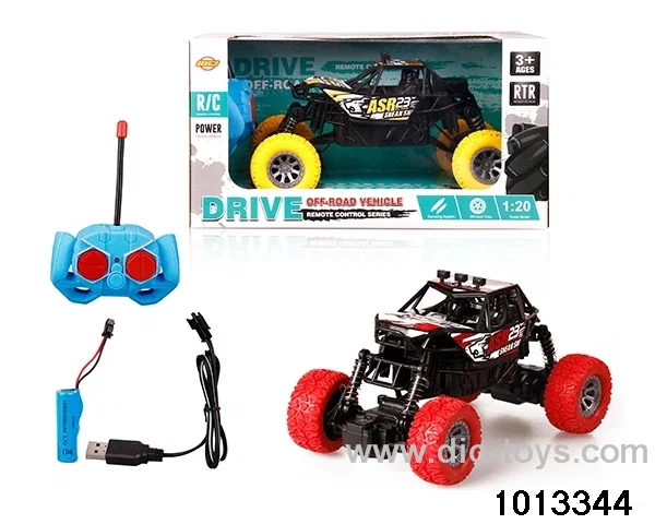 1:20 4ch 27MHz RC car with light in window box（Package electricity）